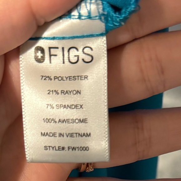 Figs Catarina turquoise large top limited edition - Picture 4 of 4